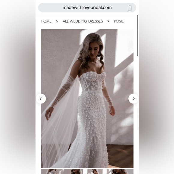 Made With Love Bridal ‘Posie’ Wedding Gown - Picture 3 of 8